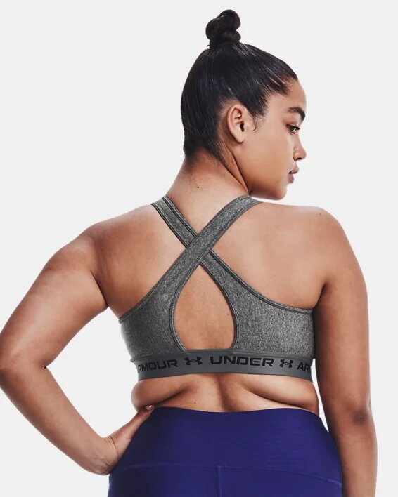 Crossback Mid Heather Sports Bra Crossback Mid Heather Sports Bra