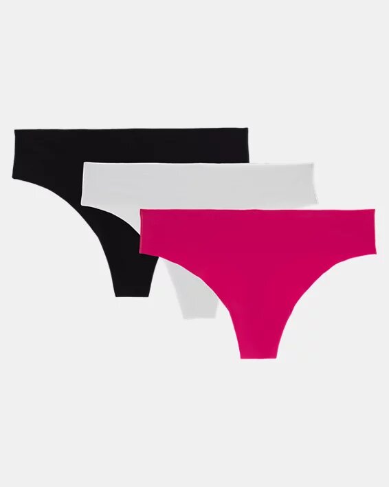 Essential Stretch 3-Pack No Show Thong Essential Stretch 3-Pack No Show Thong
