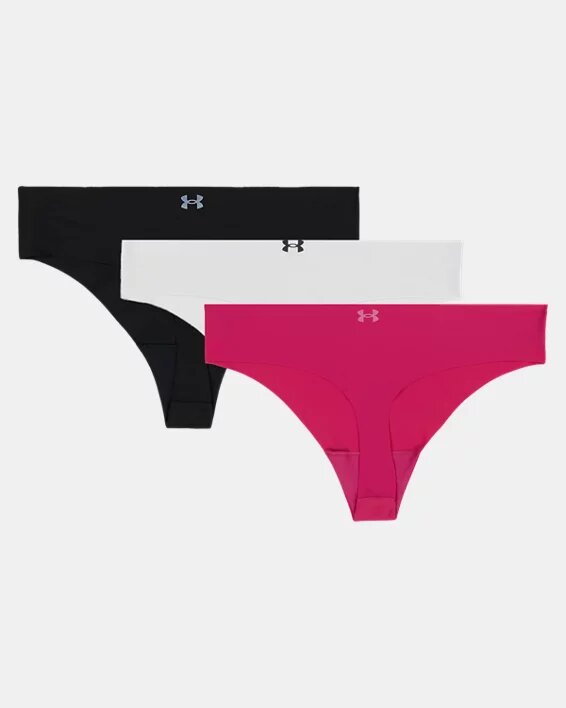 Essential Stretch 3-Pack No Show Thong Essential Stretch 3-Pack No Show Thong