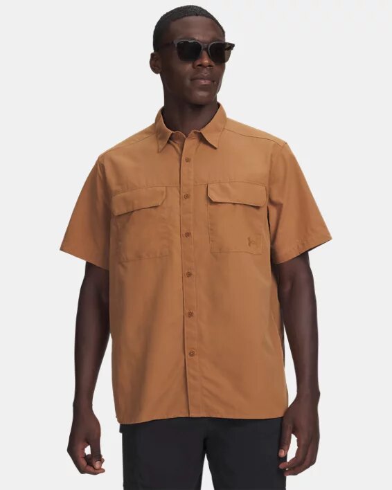 Explor Woven Solid Short Sleeve Explor Woven Solid Short Sleeve