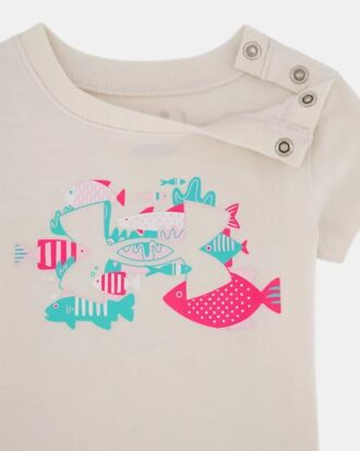 Fish Logo Newborn Shorts Set