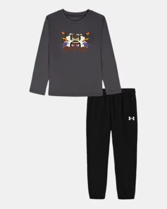 Football Logo Little Long Sleeve & Joggers Set