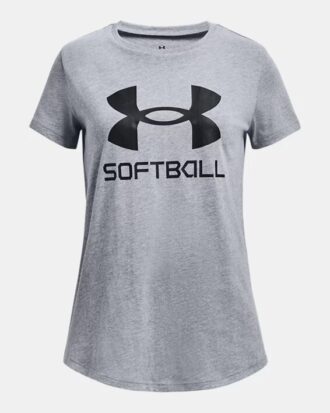 Girls’ UA Softball Logo Short Sleeve Short Sleeve