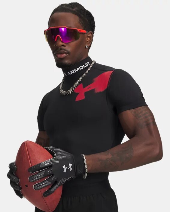 HeatGear® Click Clack Short Sleeve Mock HeatGear® Click Clack Short Sleeve Mock