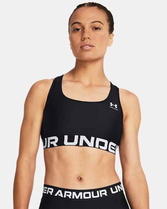 HeatGear® Mid Branded Sports Bra HeatGear® Mid Branded Sports Bra
