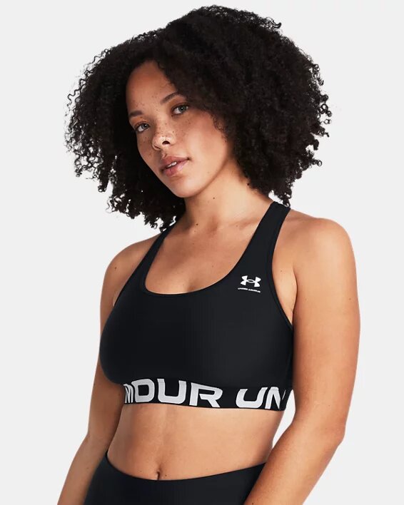 HeatGear® Mid Branded Sports Bra HeatGear® Mid Branded Sports Bra