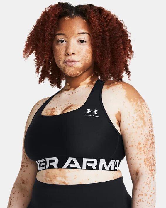 HeatGear® Mid Branded Sports Bra HeatGear® Mid Branded Sports Bra