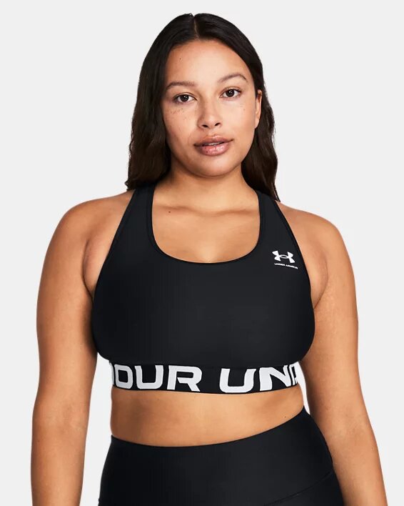 HeatGear® Mid Branded Sports Bra HeatGear® Mid Branded Sports Bra