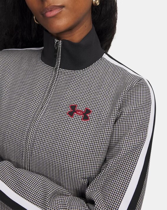 Houndstooth Knit Track Jacket Houndstooth Knit Track Jacket