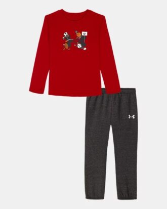 Multi Sport Logo Little Long Sleeve & Joggers Set