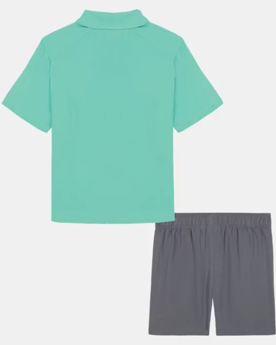Plain Weave Fish Little Shirt & Shorts Set Plain Weave Fish Little Shirt & Shorts Set