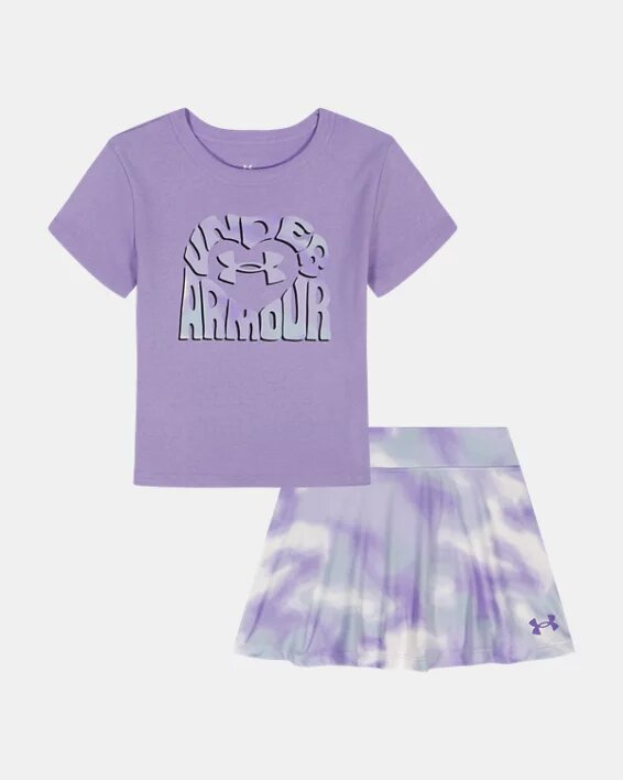 Printed Little Skort Set Printed Little Skort Set