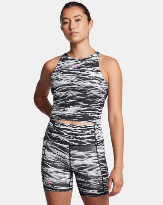 Project Rock Lets Go Bench To Beach Printed Top Project Rock Lets Go Bench To Beach Printed Top