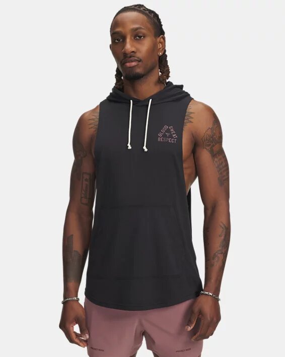 Project Rock Sleeveless Hoodie Project Rock Sleeveless Hoodie