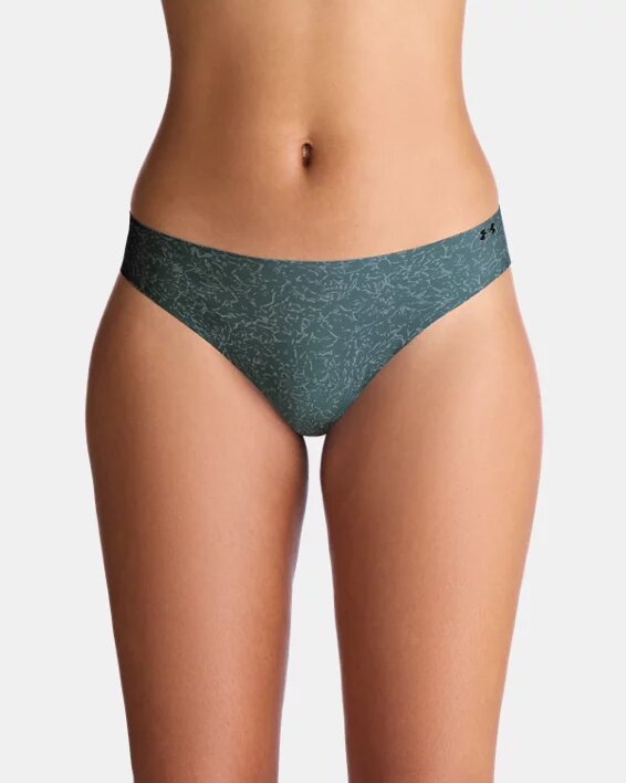 Pure Stretch Printed 3-Pack No Show Thong Pure Stretch Printed 3-Pack No Show Thong