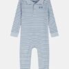 Stripe Polo Newborn Coverall Stripe Polo Newborn Coverall