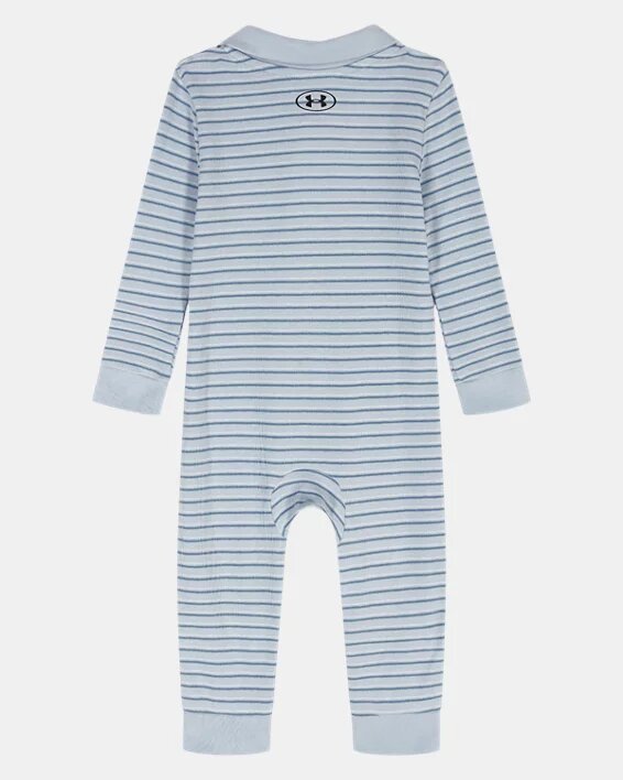 Stripe Polo Newborn Coverall Stripe Polo Newborn Coverall